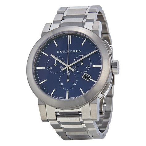 burberry uhr bu9363|Burberry Chronograph Blue Dial Stainless Steel Men's Watch .